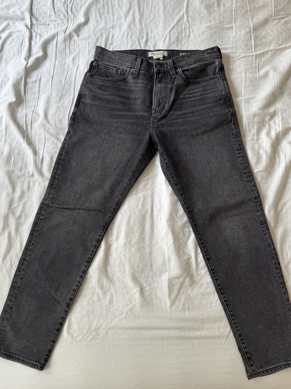 Madewell Relaxed Taper Jeans - 32 32 - Charcoal